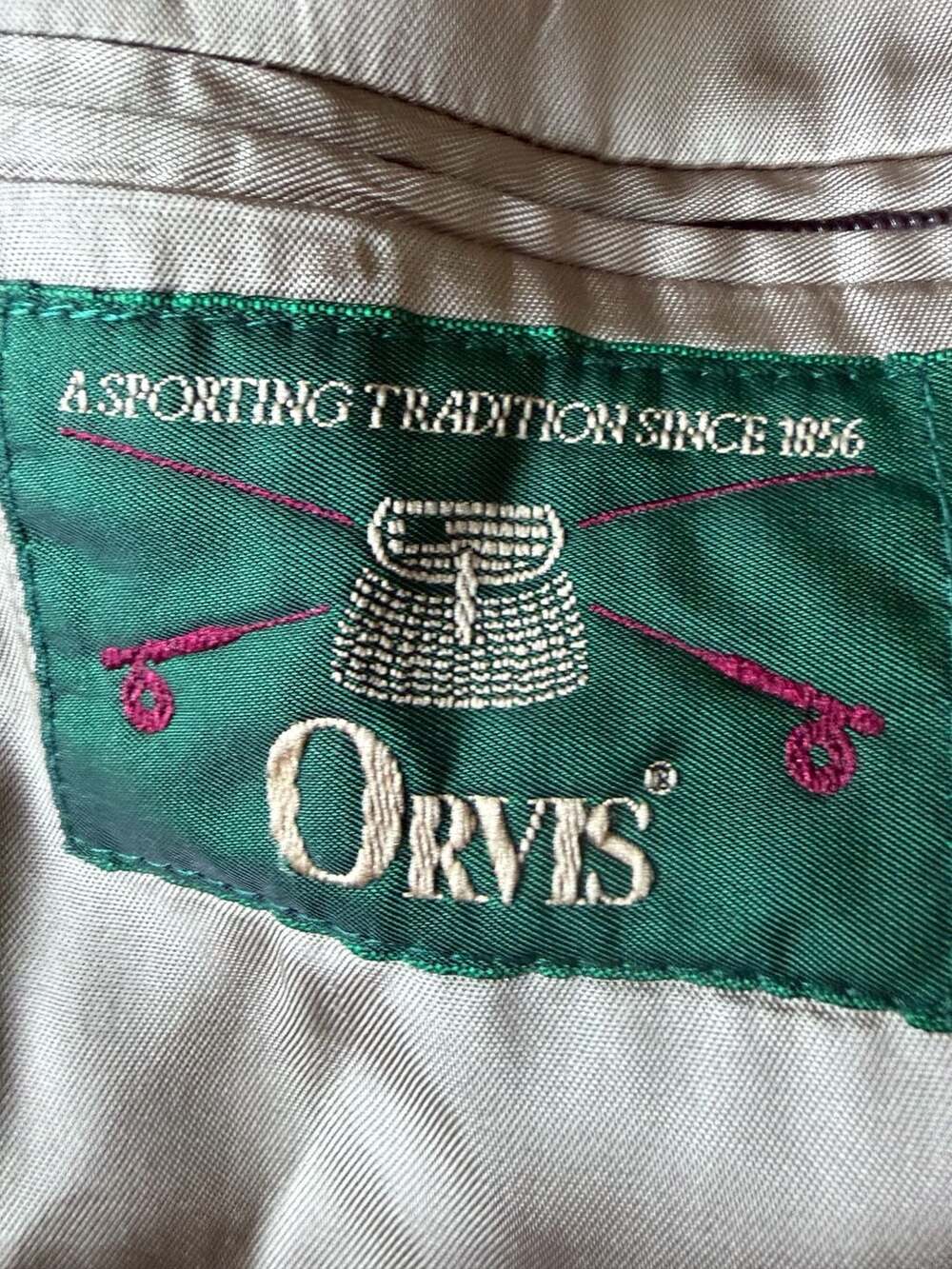 Orvis Vintage Olive Green Corduroy Sport Coat Blazer with Suede Elbow Patches - Picture 4 of 9